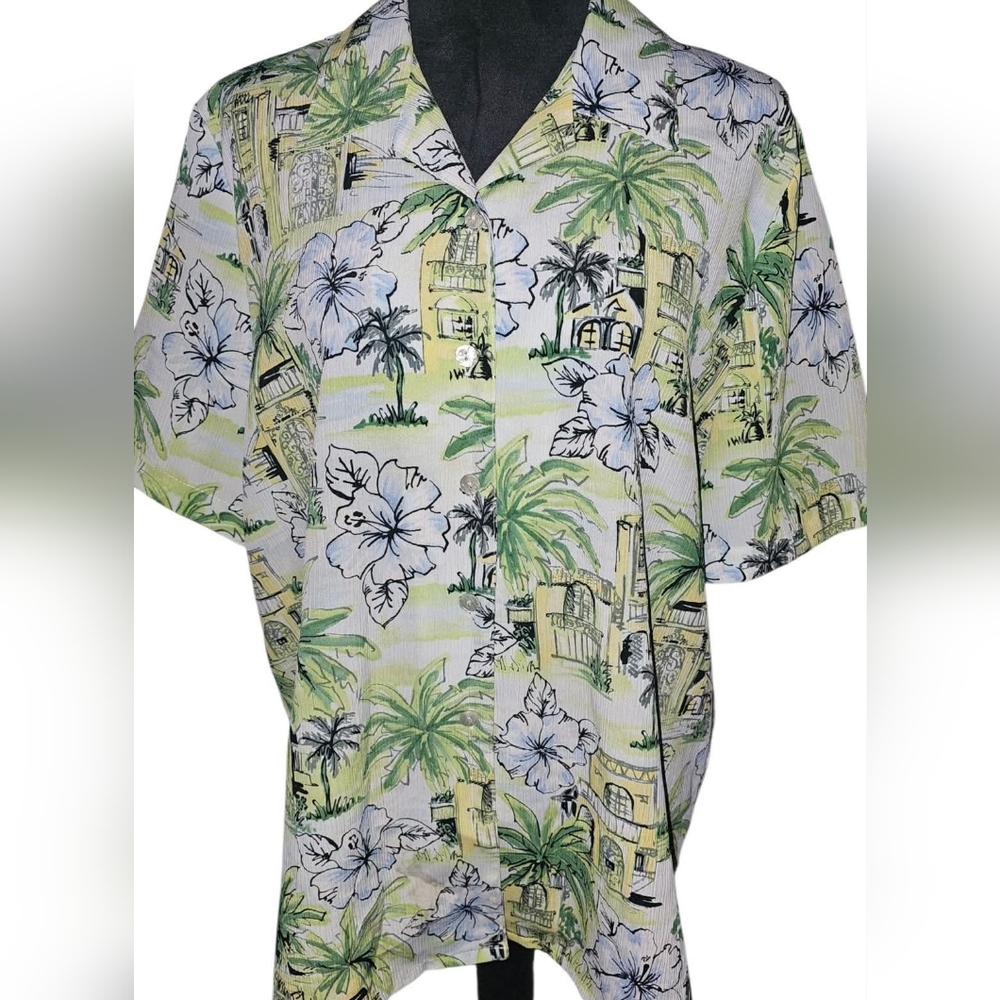 Women's Alia 16W Button Up Plus Size Blouse Shirt
